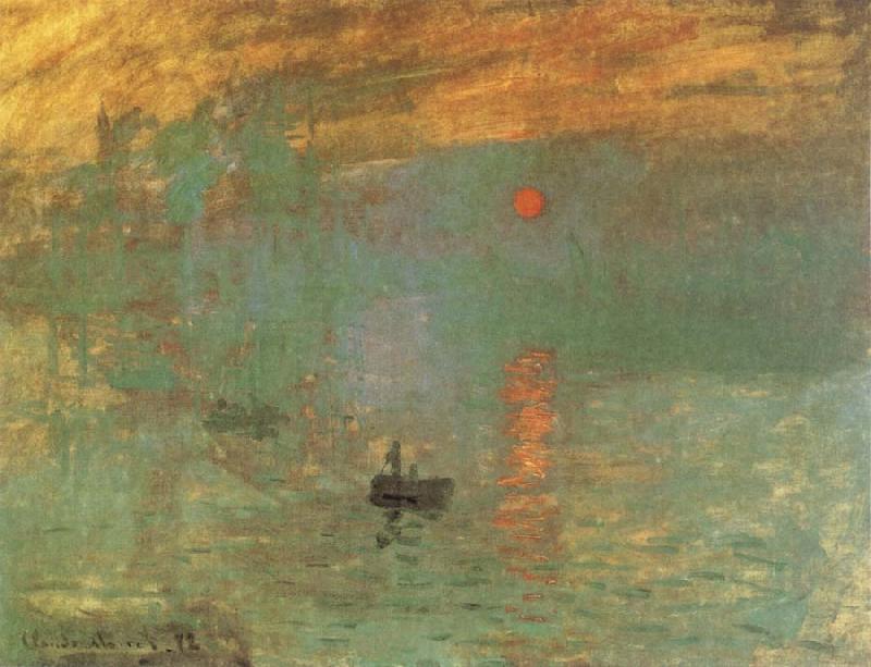 Claude Monet sunrise France oil painting art